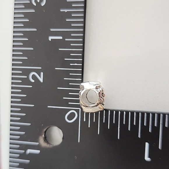 FLOWER  Charm for European Style Bracelets Fits Pandora Systems - Picture 4 of 5